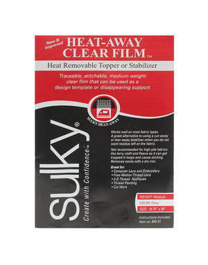 Sulky Sulky heat-away - clear - 50 x 91cm pkg (20″ x 36″)