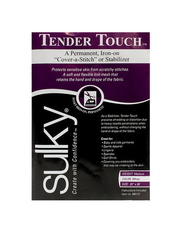 Sulky Sulky tender touch - white - 50 x 91cm pkg (20″ x 36″)