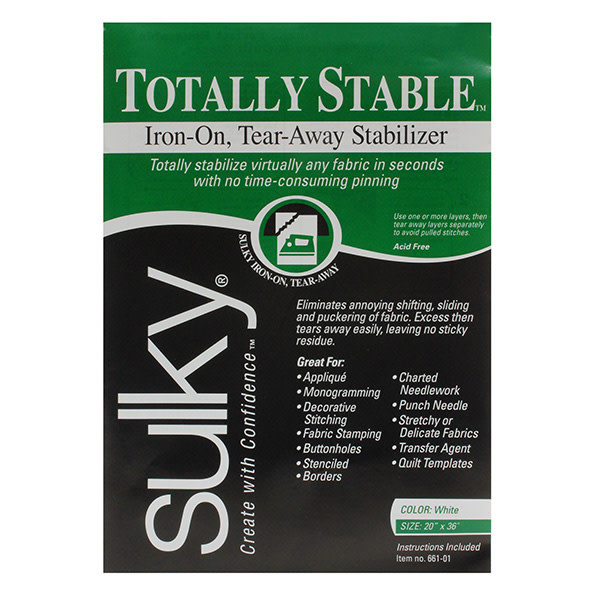 Sulky Paquet Sulky totally stable - blanc - 50 x 91cm (20po x 36po)