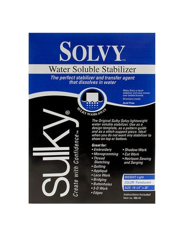 Sulky Paquet Sulky solvy - transparent - 50 x 91cm (20po x 36po)