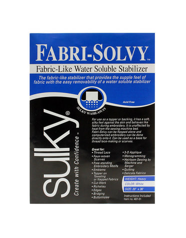 Sulky Sulky fabri-solvy - white - 50 x 91cm pkg (20″ x 36″)