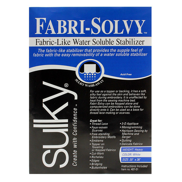Sulky Paquet Sulky fabri-solvy - blanc - 50 x 91cm (20po x 36po)
