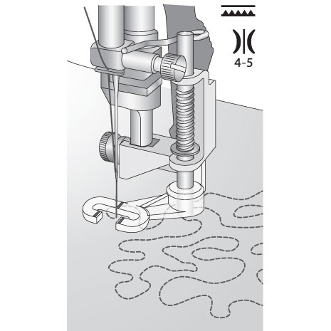 Pfaff Pfaff open toe free-motion foot