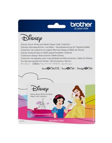 Brother DISC Collection de créations en papier Blanche Neige et Belle de Disney pour ScanNCut CM550-CM650-SDX225