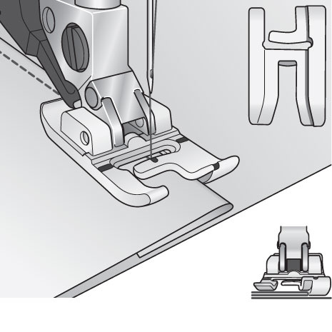 Pfaff PFAFF Pied pour surpiqûre à double niveau avec système IDT™