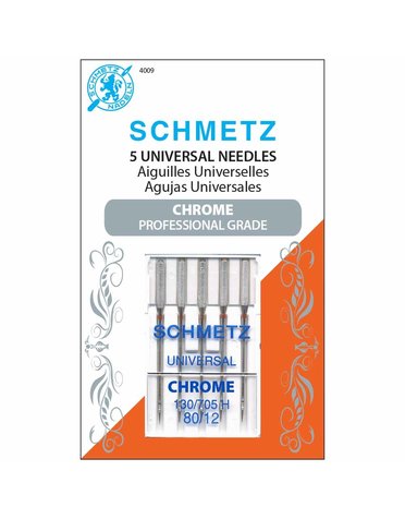 Schmetz Schmetz  #4009 chrome universal - 80/12 - 5 count