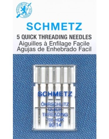 Schmetz Schmetz #1791 quick threading needles carded - 90/14 - 5 count