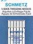 Schmetz Schmetz #1791 quick threading needles carded - 90/14 - 5 count
