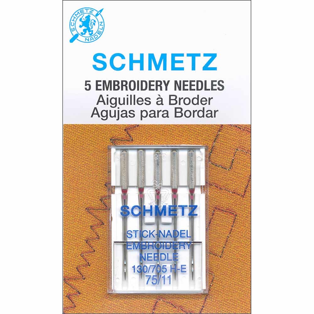 Schmetz Schmetz #1745 embroidery needles carded - 75/11 - 5 count