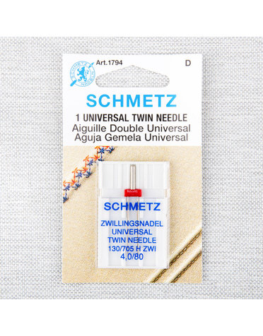 Schmetz Schmetz #1794 twin needle carded - 80/12 - 4.0mm - 1 count
