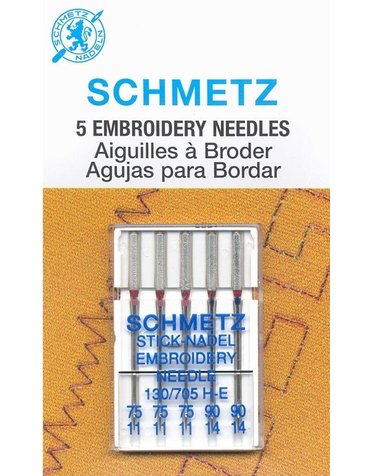 Schmetz Schmetz needles Embroidery Assorted 75/11 to 90/14