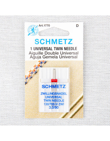 Schmetz Aiguille double Schmetz #1770 - 90/14 - 3.0mm - 1 unité