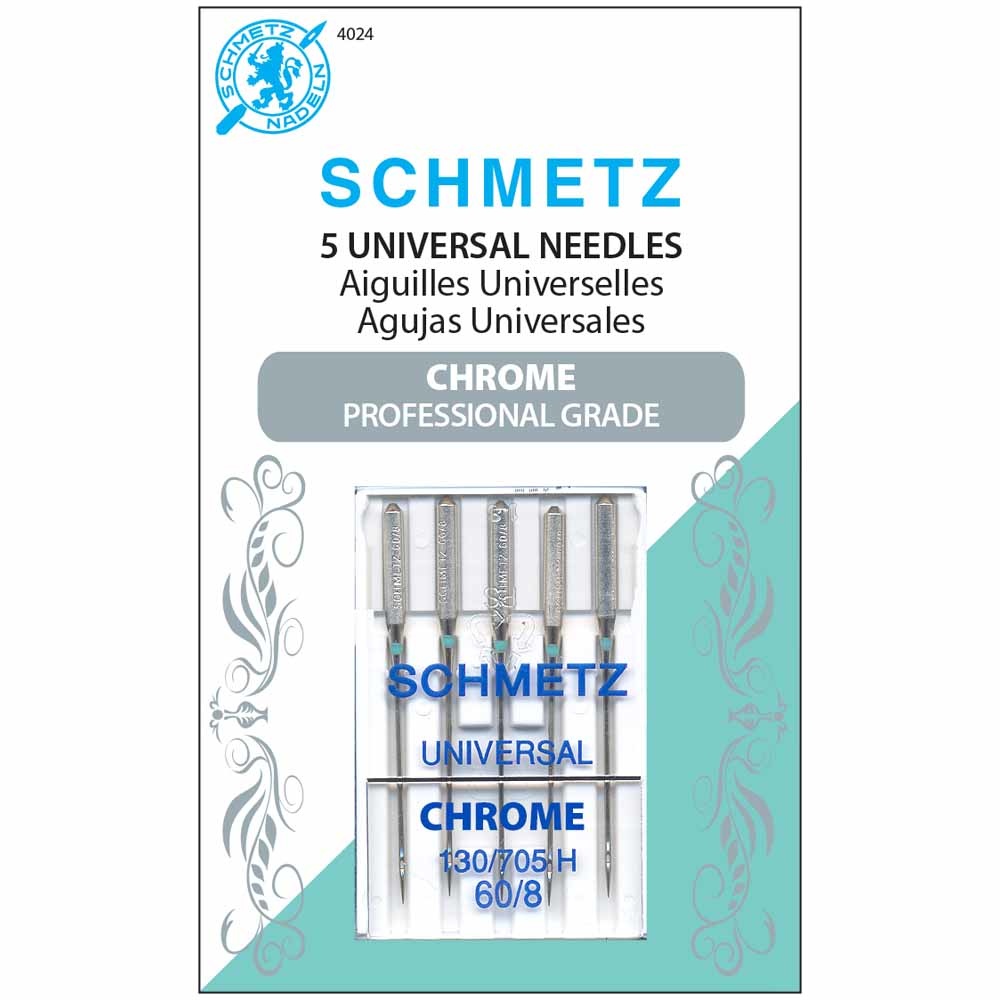 Schmetz Schmetz #4024 chrome Universal - 60/08 - 5 count