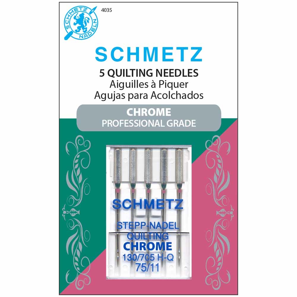 Schmetz Schmetz #4035 chrome quilting - 75/11 - 5 count