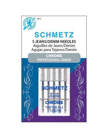 Schmetz Aiguilles Schmetz #4012 Chrome à Denim 100/16