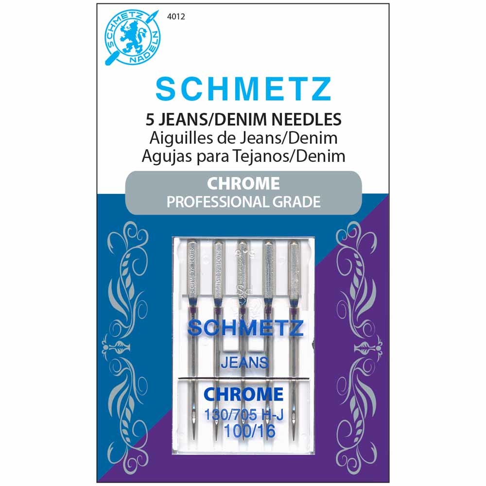 Schmetz Schmetz #4012 chrome denim - 100/16 - 5 count