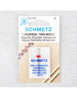 Schmetz Aiguille double Schmetz #1733 - 70/10 - 1.6mm - 1 unité