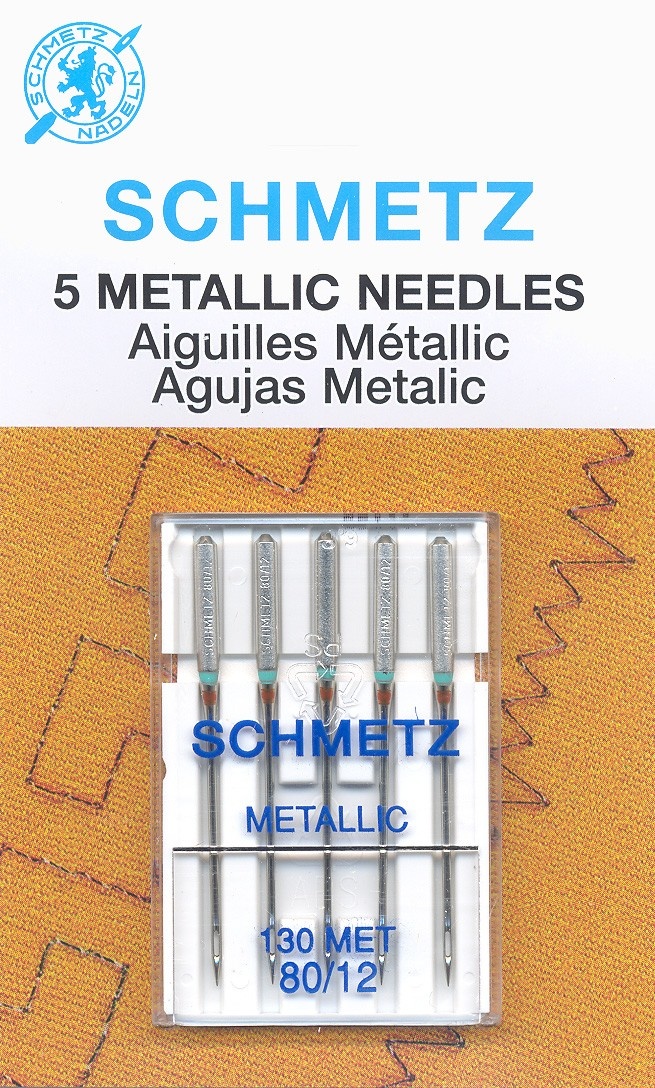 Schmetz Schmetz #1743 metallic needles carded - 80/12 - 5 count