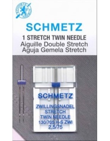 Schmetz Schmetz #1774 stretch twin needle carded - 75/11 - 2.5mm - 1 count