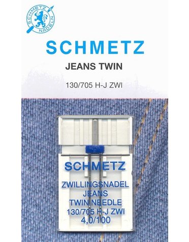 Schmetz Schmetz #1738 denim twin needles carded - 100/16 4mm - 1 count
