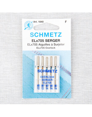 Schmetz Schmetz needles serger ELx705 80/12 to 90/14