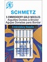 Schmetz Schmetz #1824 gold titanium embroidery needles carded - 75/11 - 5 count