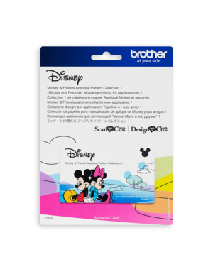 Brother Disney Mickey and friends appliqué pattern collection #1