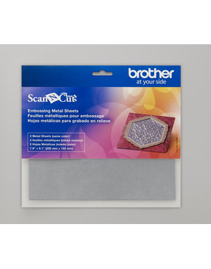Brother ScanNCut silver metal embossing sheet