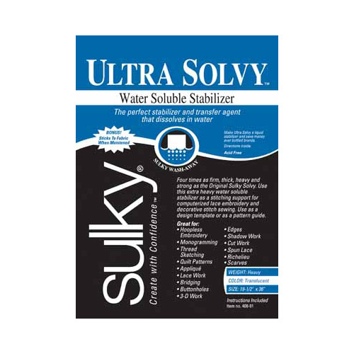 Sulky Sulky ultra solvy - white - 50 x 91cm pkg (20″ x 36″)