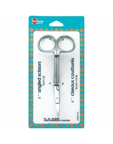 Heirloom Heirloom angled scissors - Blunt tip, 4"