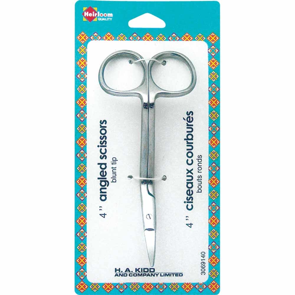 Heirloom Heirloom angled scissors - Blunt tip, 4"
