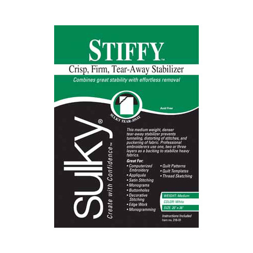 Sulky Sulky stiffy tear-away - 50 x 91cm pkg (20″ x 36″)