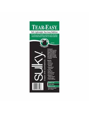 Sulky DISC Entoilage Sulky Tear Easy - 8 po x 12 Verges, noir