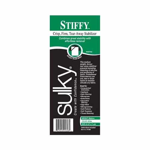 Sulky Rouleau Sulky stiffy tear-away - 20cm x 10m (8po x 11v.) rouleau