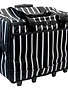 Vivace Chariot de machine à coudre Vivace - rayures noir - 61 x 45 x 31cm