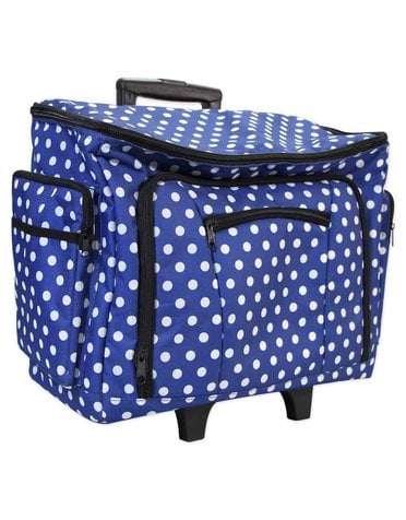 Vivace Vivace sewing machine trolley - blue polka dots - 52 x 37 x 23cm