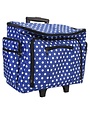 Vivace Vivace sewing machine trolley - blue polka dots - 52 x 37 x 23cm