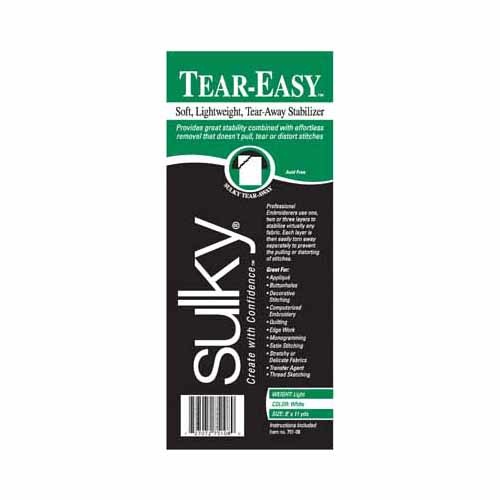 Sulky Rouleau Sulky tear-easy - blanc - 20cm x 10m (8po x 11v.)