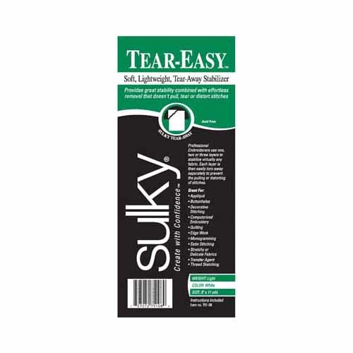 Sulky Sulky tear-easy - white - 20cm x 10m (8″ x 11yd) roll