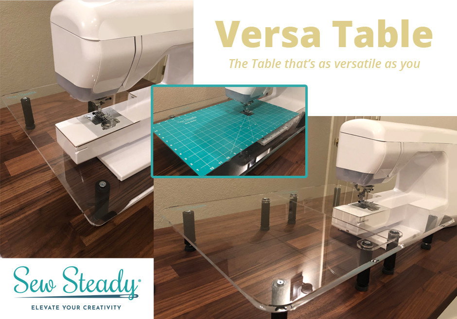 Sew Steady VERSA TABLE / Table de rallonge pliante en acrylique Sew Steady