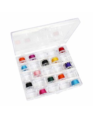 Unique Unique Sewing bobbin box - holds 25 bobbins