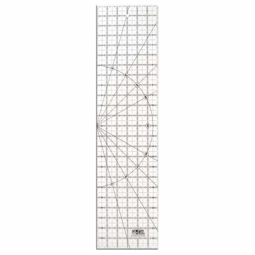 Ruler: Olfa Acrylic Ruler - 6 x 24 - 091511300918