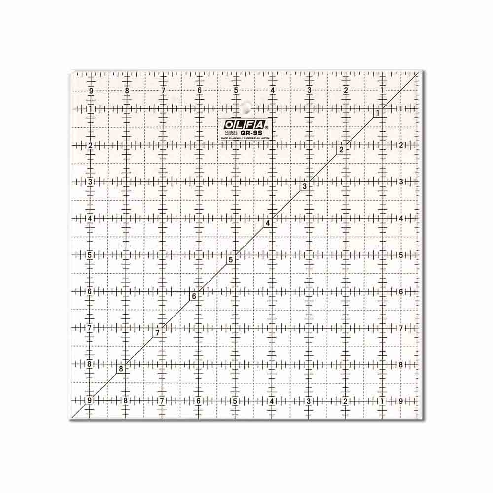 Olfa Olfa QR-9S - 91⁄2″ square frosted acrylic ruler