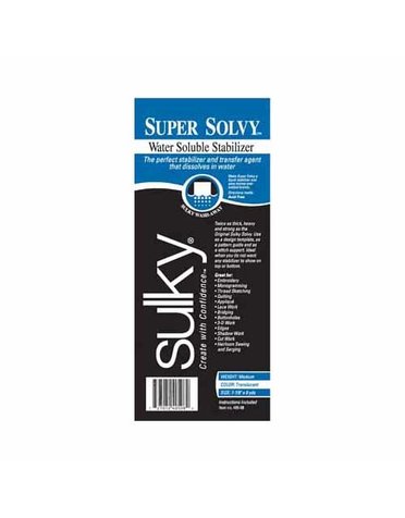 Sulky Rouleau Sulky super solvy - blanc - 20cm x 8.25m (8po x 9v.)