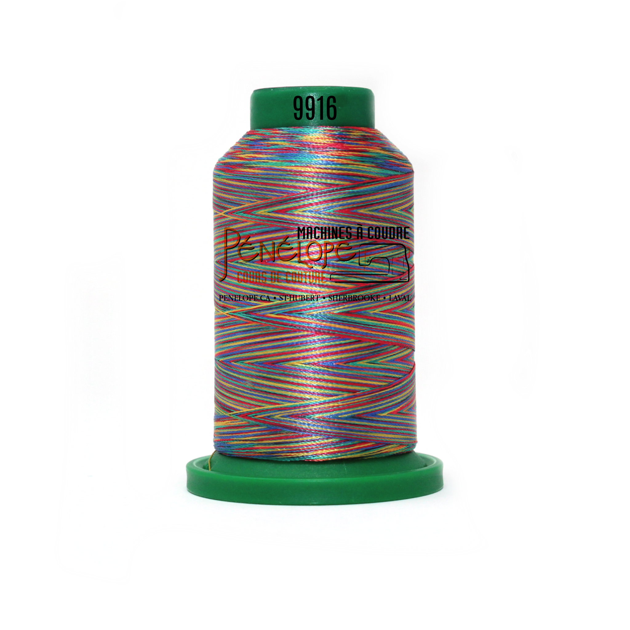 Isacord Fil Isacord multicolore couture et broderie 9916 1000m