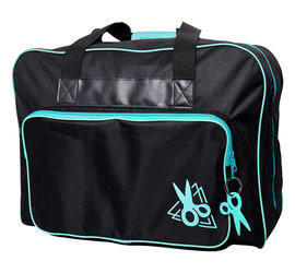 DISC Sew easy fourre-tout pour machine à coudre - noir &amp; turquoise - 44 x 20 x 38cm (17 1/4 x 7 7/8 x 15po)