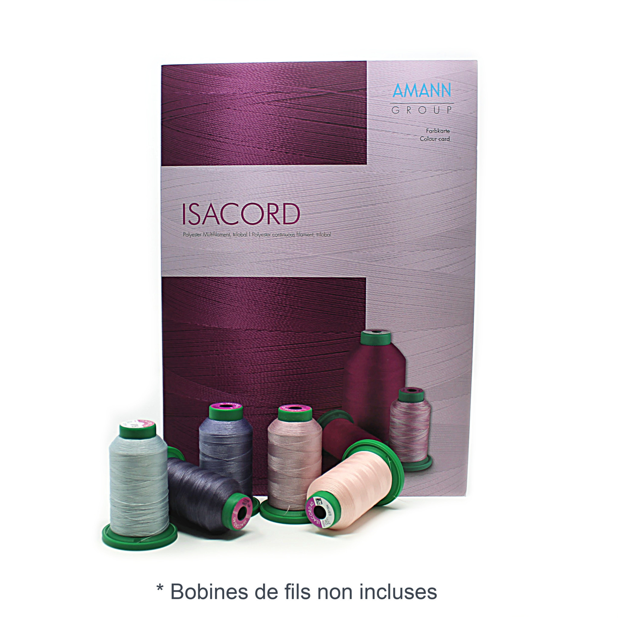 Isacord Isacord colour chart with wrapped thread samples