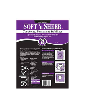 Sulky Sulky cut-away soft 'n sheer - white - 50cm x 2.75m (20″ x 3yd) pkg