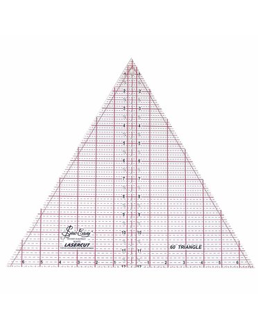 Sew Easy Règle de triangles à 60° Sew easy - 12po x 137⁄8po (30.5 x 35.2cm)