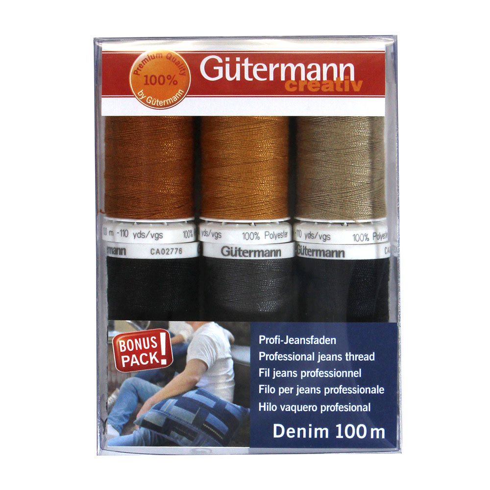 Gütermann Gütermann denim Thread Pack assorted 100m (6 spools)